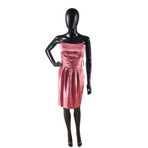 Rose Charmeuse Strapless Short Cocktail Dress - Davids Bridal